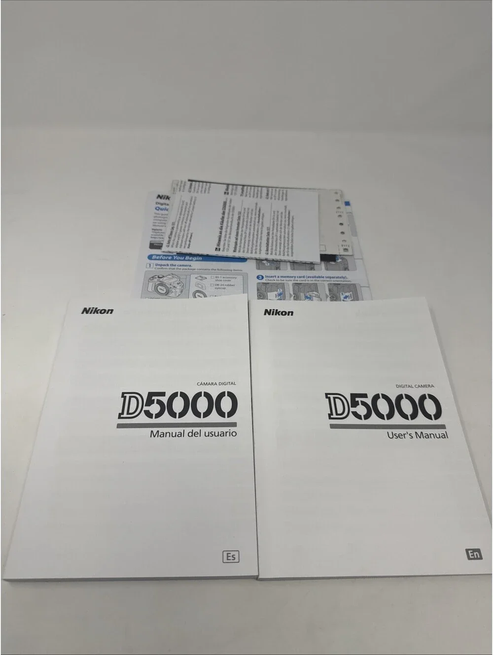 Nikon D5000 Digital Camera Genuine User's Manual / Instruction Guides